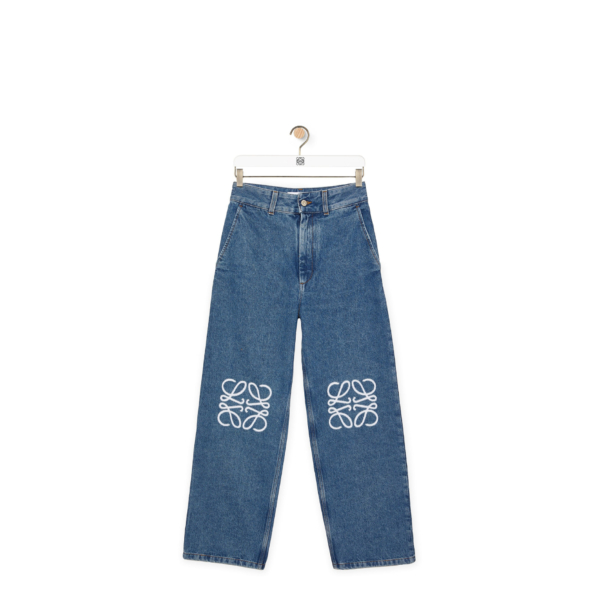 Anagram baggy jeans in denim