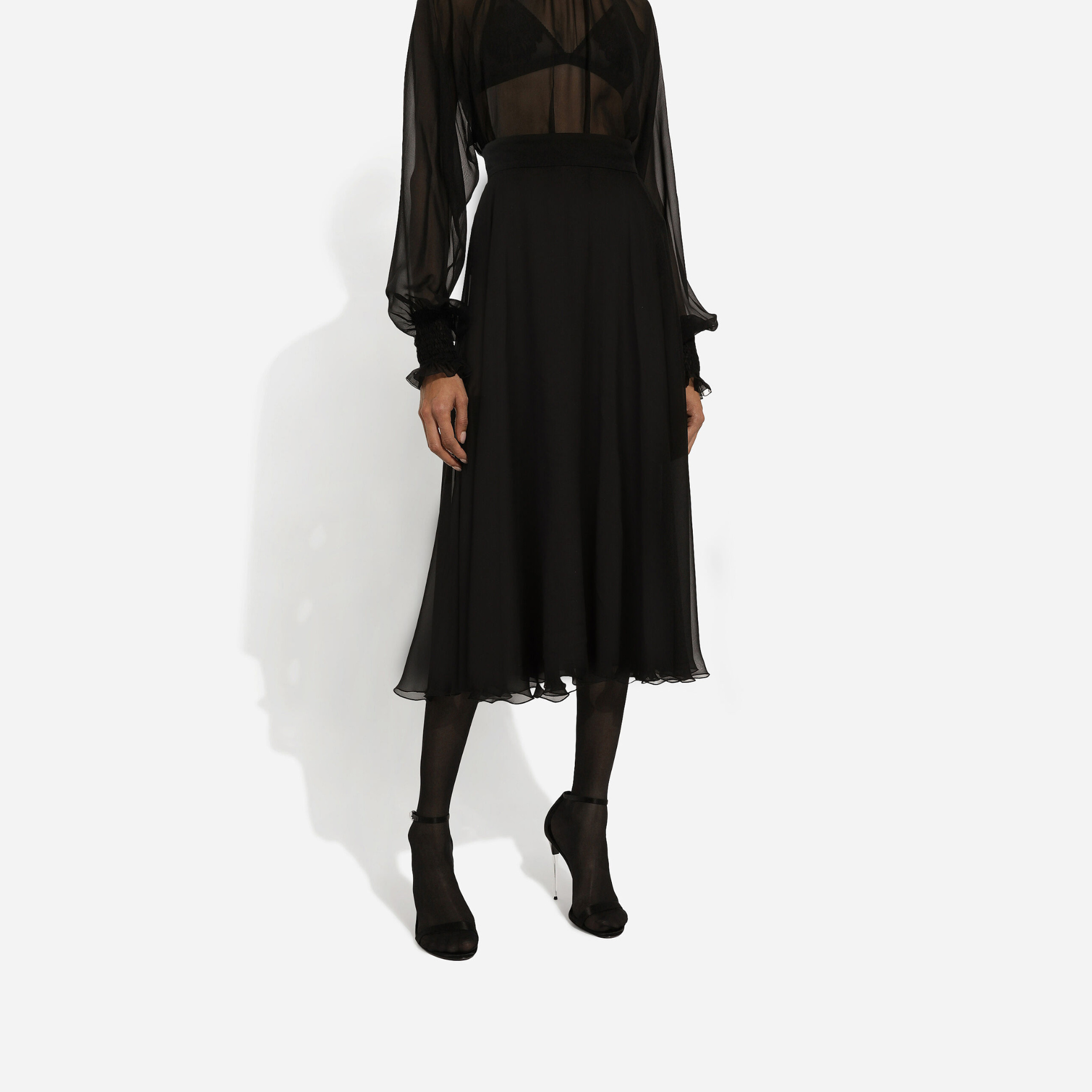 CHIFFON-CALF-LENGTH-CIRCLE-SKIRT-8609616789724-Dolce-Gabbana-3