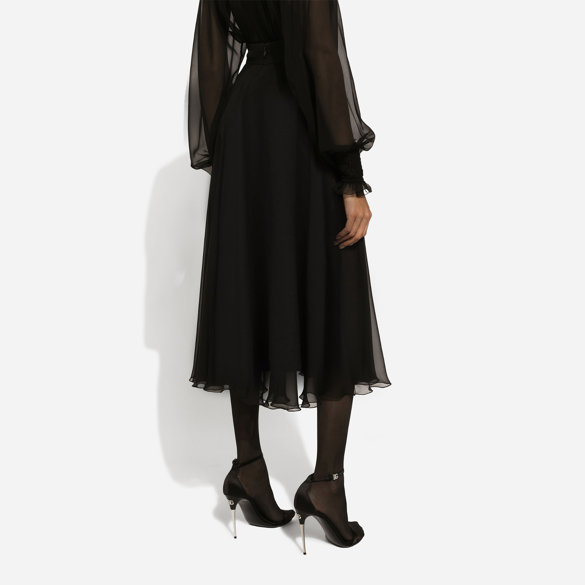 CHIFFON-CALF-LENGTH-CIRCLE-SKIRT-8609616789724-Dolce-Gabbana-5