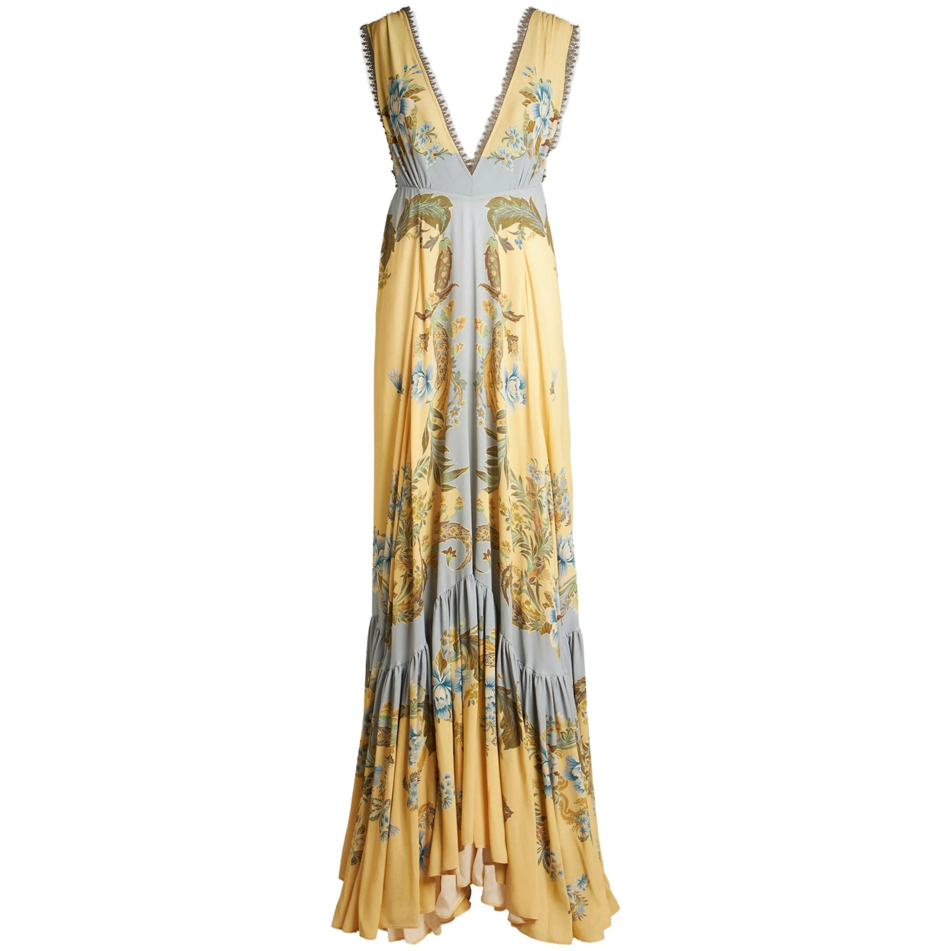 CREPE DE CHINE DRESS WITH PRINT