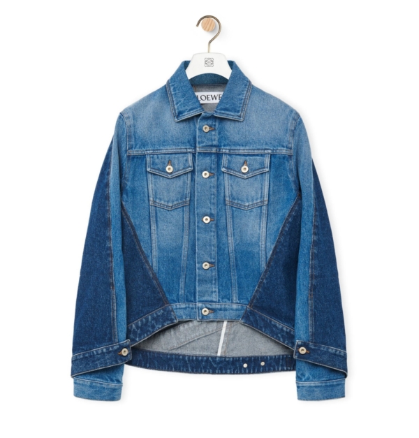 Deconstructed jacket in denim