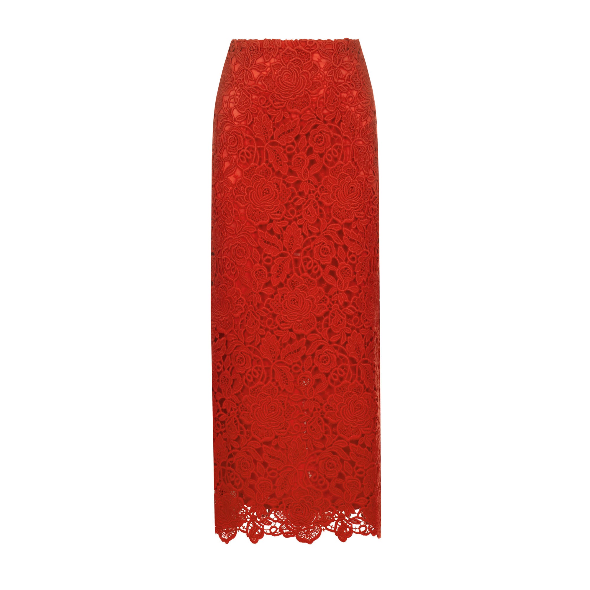 Floral-guipure-lace-pencil-skirt-8272268689628-Valentino Floral guipure lace pencil skirt