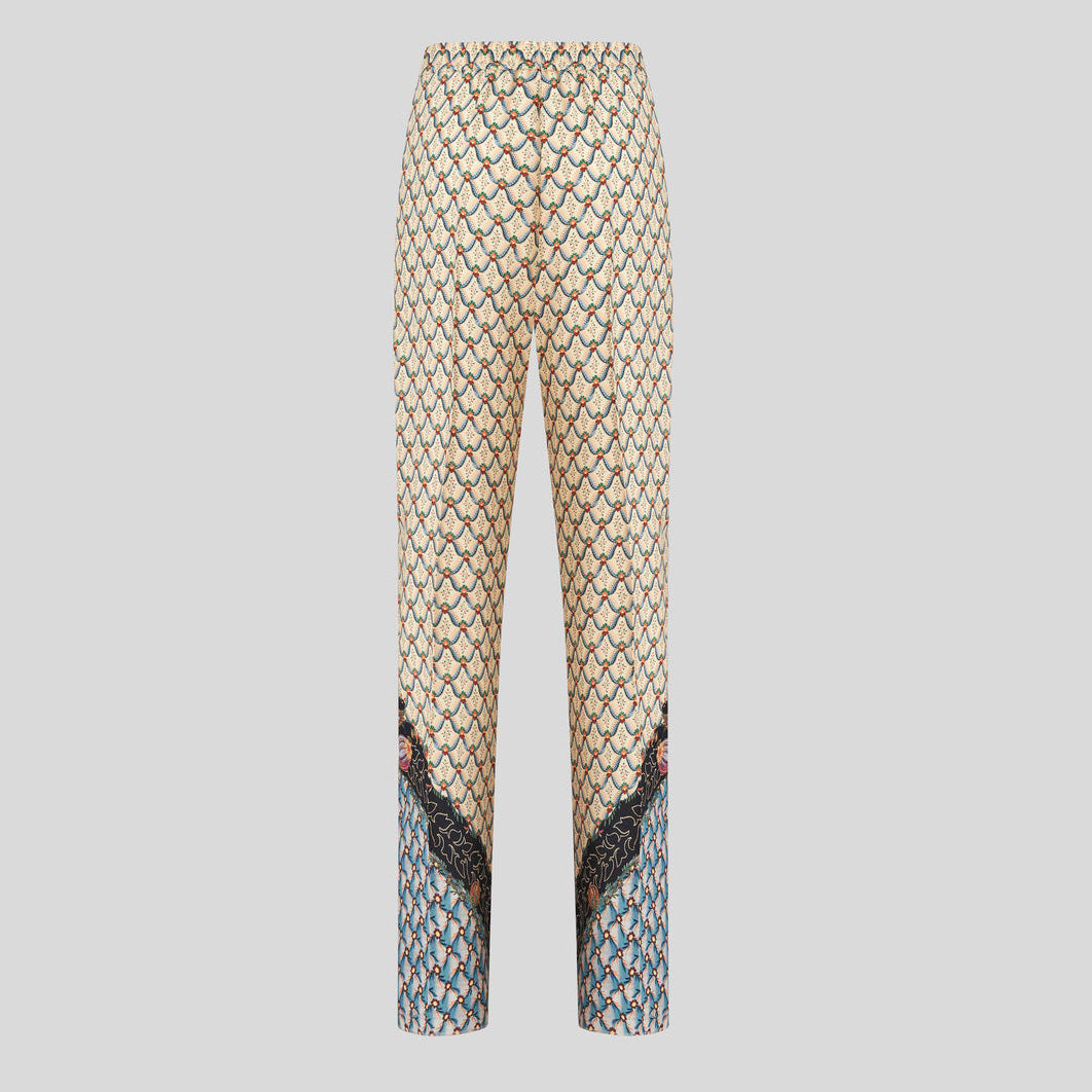 Floral palazzo trousers