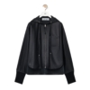 Hooded jacket in nappa lambskin