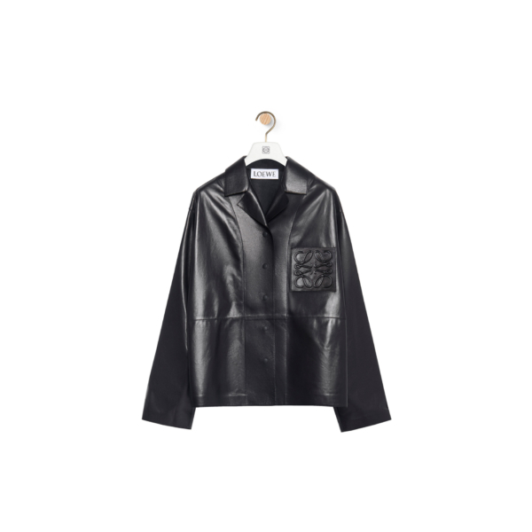 Pyjama blouse in nappa lambskin