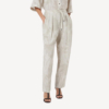 Ramage print lessivé linen slouchy trousers