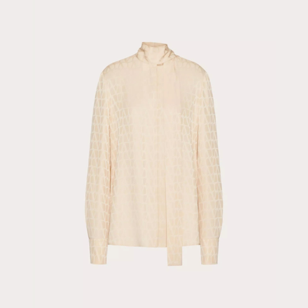 Toile iconographe silk jacquard blouse