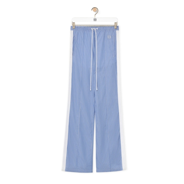 Tracksuit trousers in striped cotton