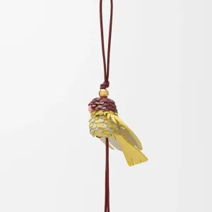 Bird charm in classic calfskin