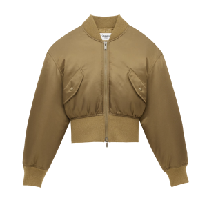 bomber jacket in shiny nylon