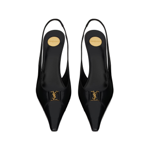 BABYLONE BRETEUIL slingback pumps in smooth leather