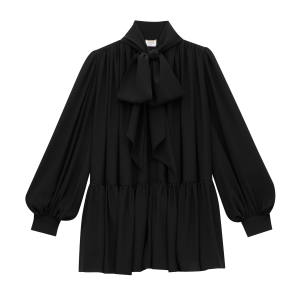 lavallière dress in silk crepe de chine