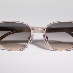 Geometric titanium sunglasses