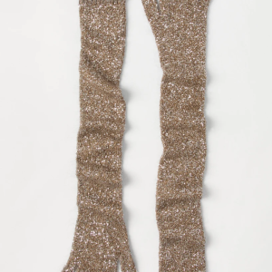 Dazzling knit gloves