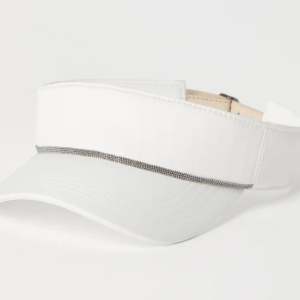 Nylon visor with shiny band