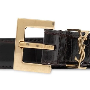 Saint Laurent Logo Plaque Belt