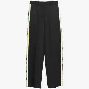 Striped-Detail Trousers