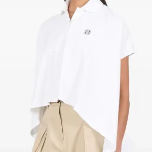 Logo-Embroidered Asymmetric Polo Shirt