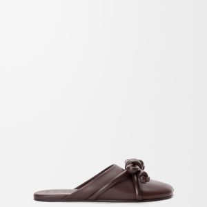 Flamenco Knot Mule In Lambskin