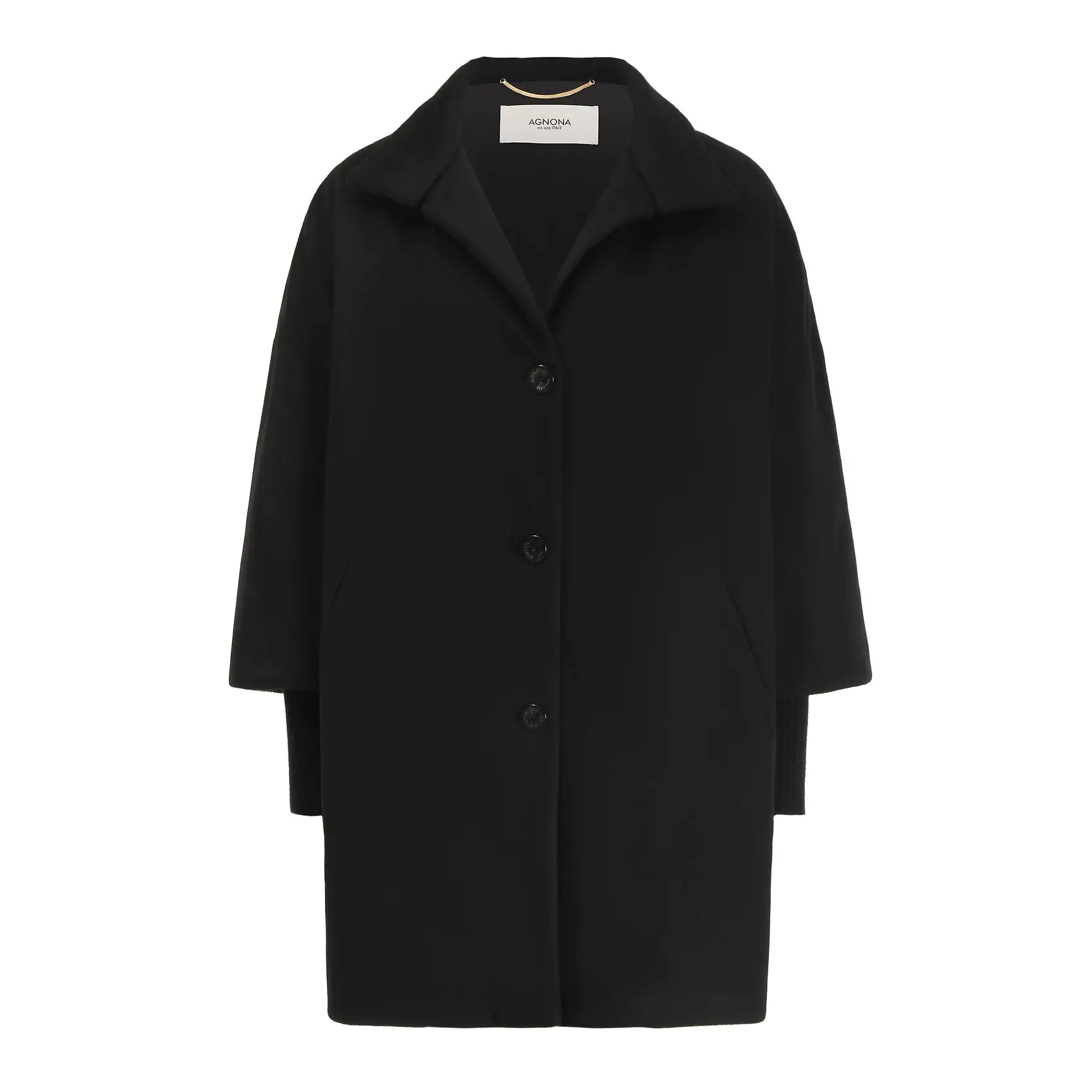 Black cashmere coat