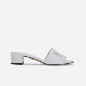Calfskin mules with DG millennials logo