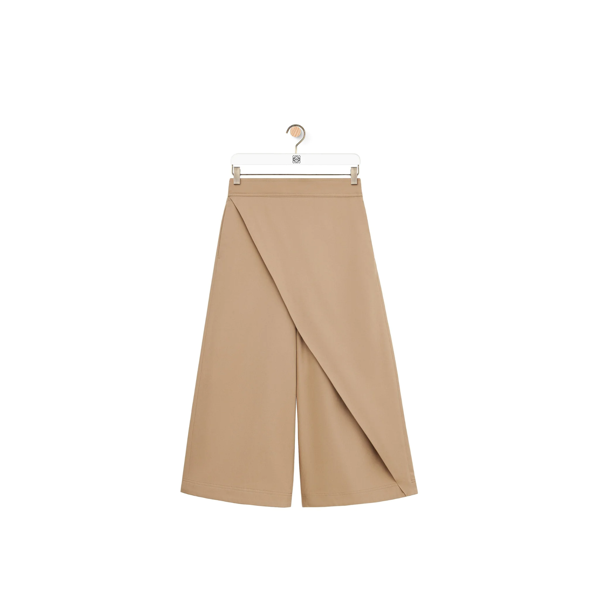 Cropped-wrap-trousers-in-cotton-8612795678940-Loewe Cropped wrap trousers in cotton
