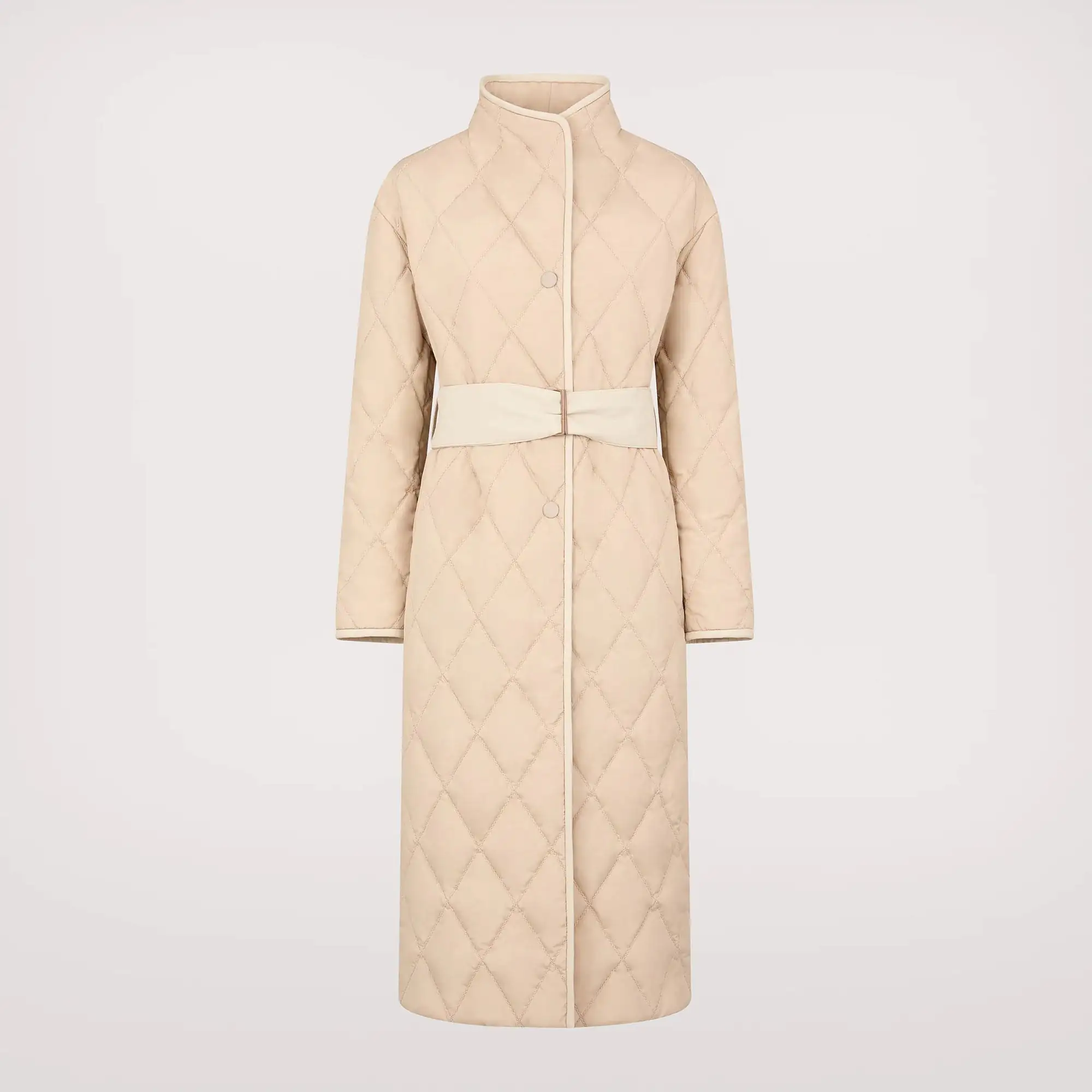 Long quilted coat