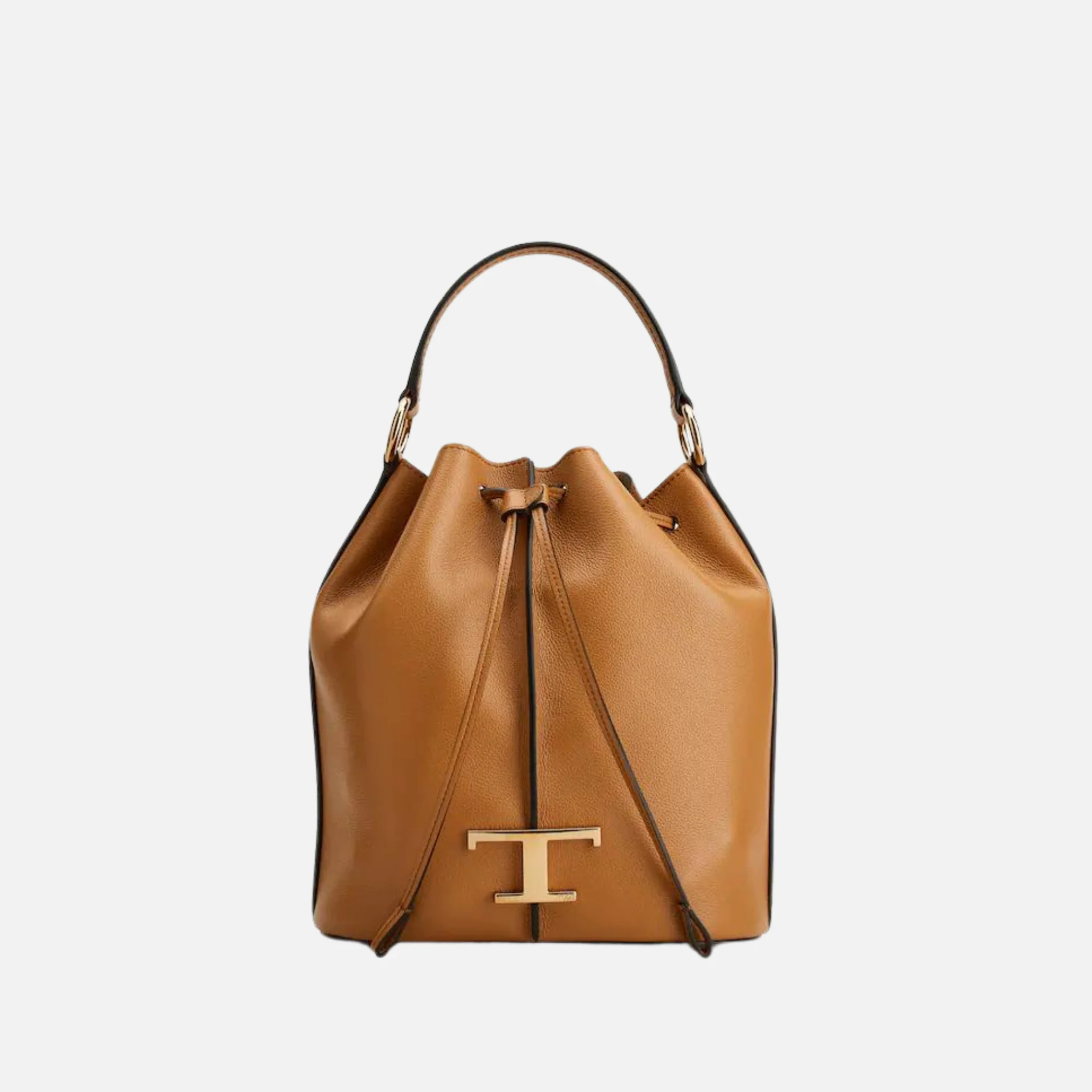 T Timeless Bucket Bag in Leather Small