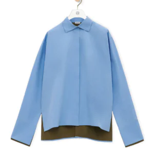 Turn-up shirt in cotton