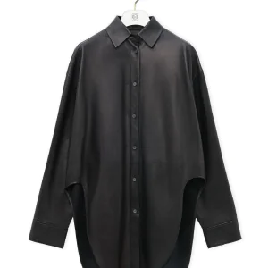 Shirt in nappa lambskin
