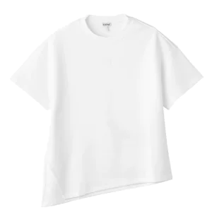 Asymmetric t-shirt in cotton blend