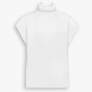 HIGH NECK COTTON KNIT TUNIC