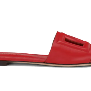 Calfskin sliders with DG logo