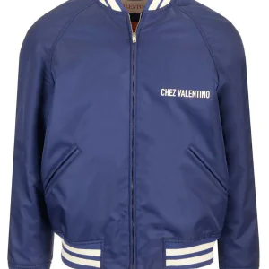 Valentino Logo Printed Zip-Up Jacket