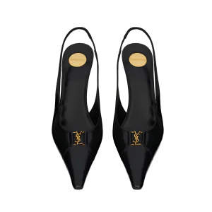 BABYLONE BRETEUIL slingback pumps in smooth leather