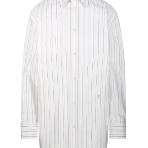 Saint Laurent Striped Button-Up Shirt