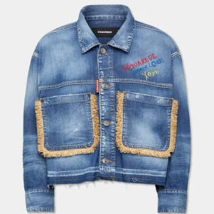 Summer Lovers Medium Wash Maxi Jean Jacket